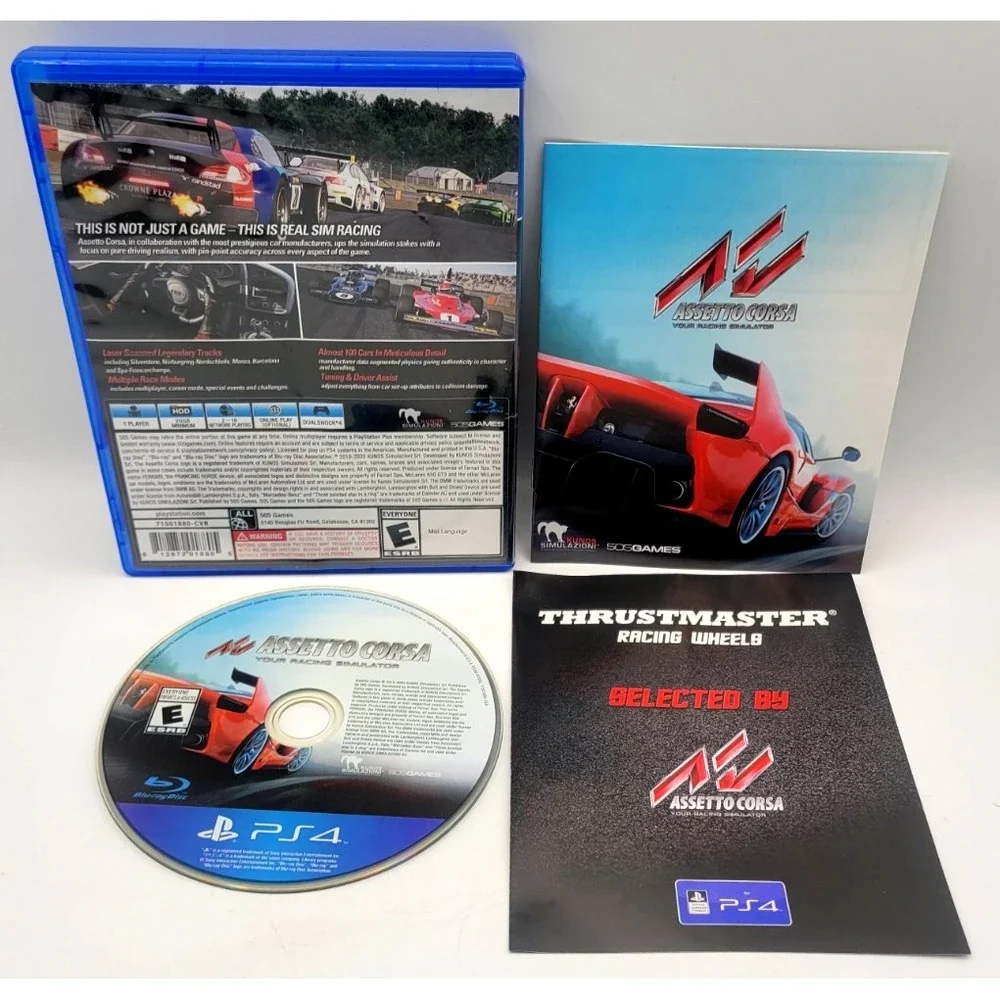 Assetto Corsa (Sony PlayStation 4, 2016) PS4 COMPLETE IN BOX CIB